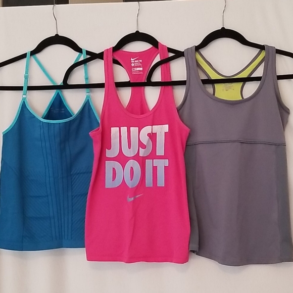 Nike Tops - 3 workout tanks, size small